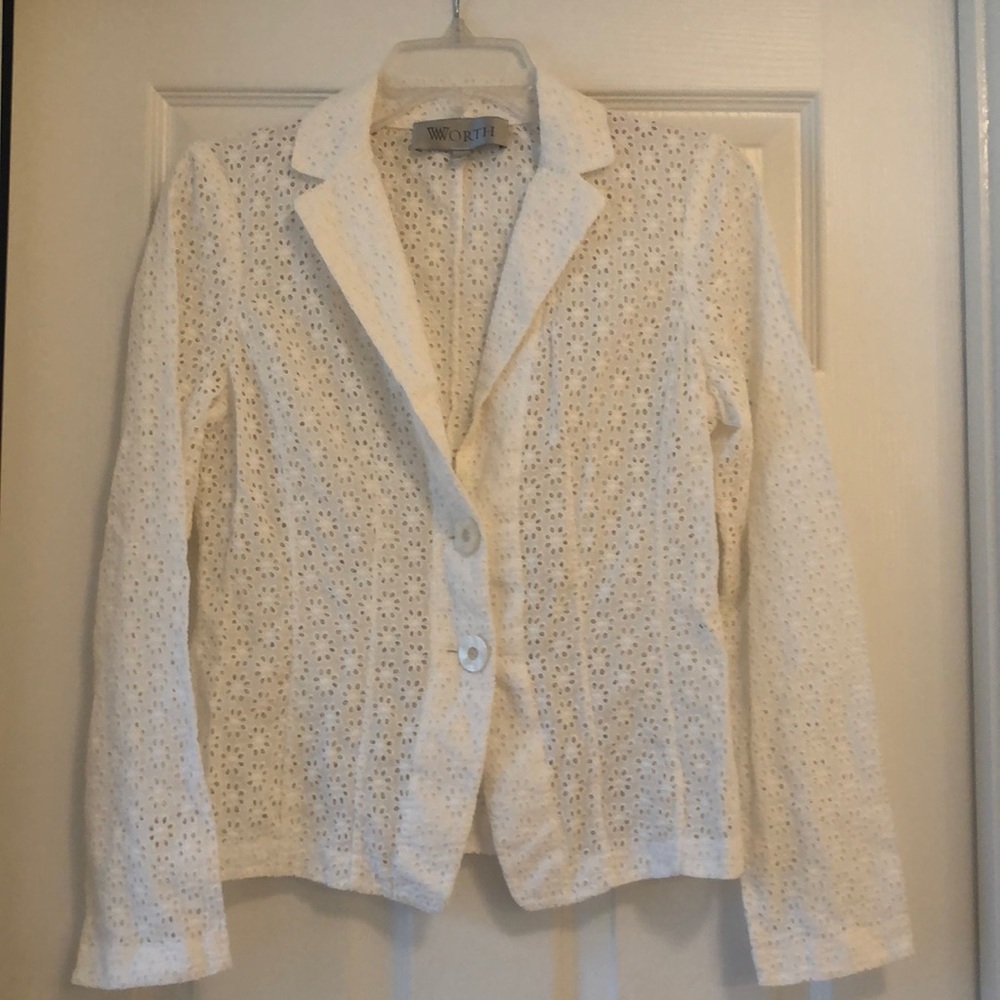 White Eyelet Jacket